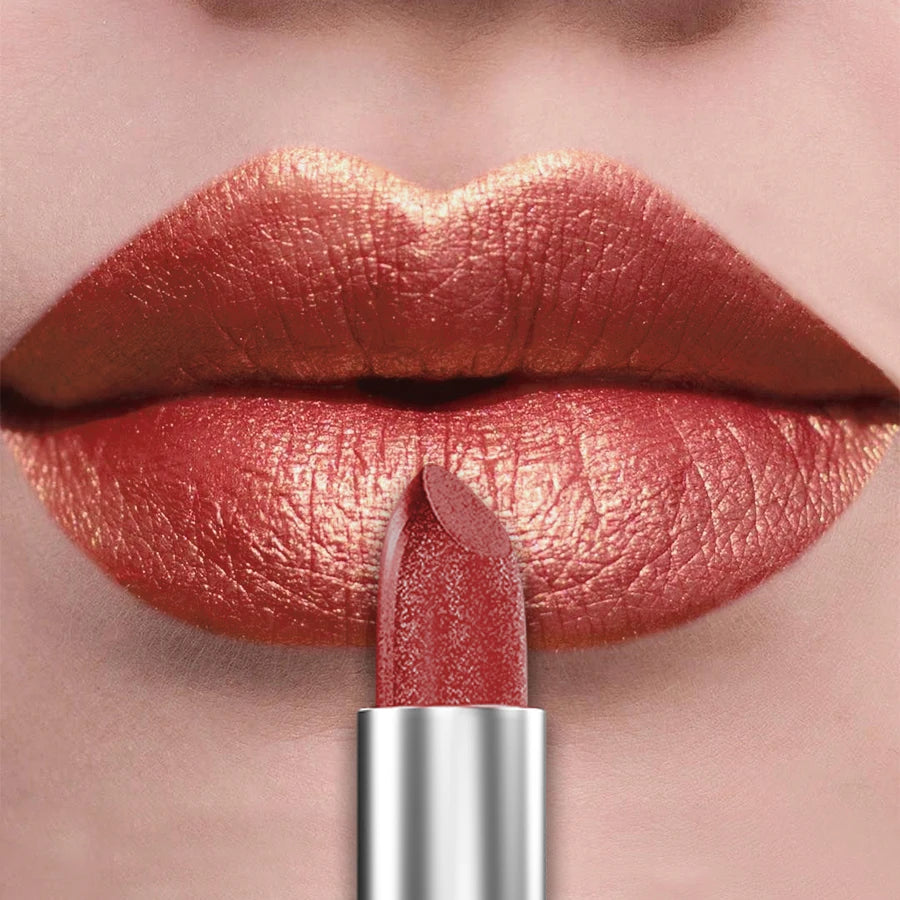 Glitter Shiny Metallic Lipstick Pearlescent Lip Tint, Matte Lip Makeup