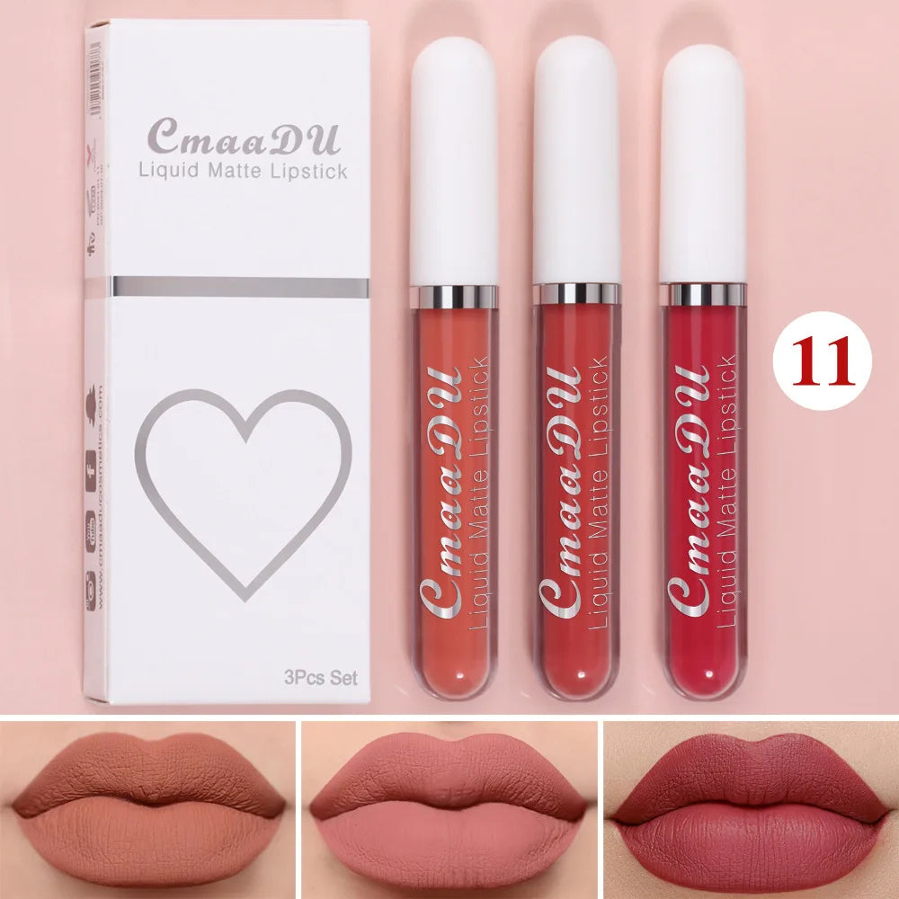 Sexy Long Lasting Velvet Matte Lip Gloss Liquid Lipstick Lip Makeup