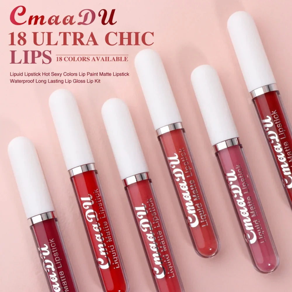 Sexy Long Lasting Velvet Matte Lip Gloss Liquid Lipstick Lip Makeup