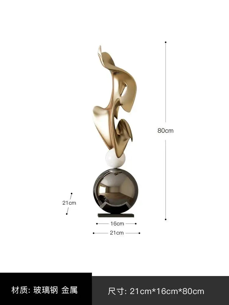 Home Decor Abstract Art Sculpture Large Ornament Living Room