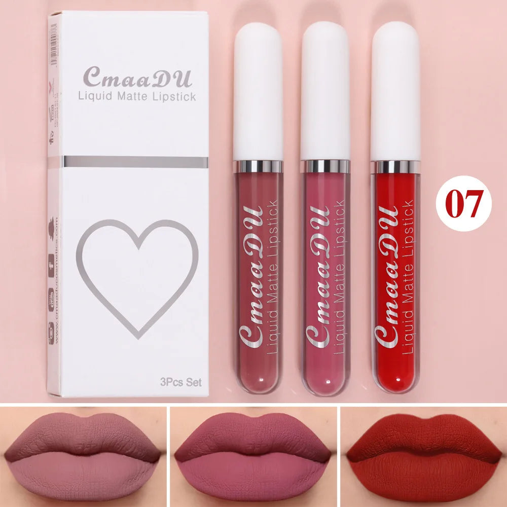 Sexy Long Lasting Velvet Matte Lip Gloss Liquid Lipstick Lip Makeup
