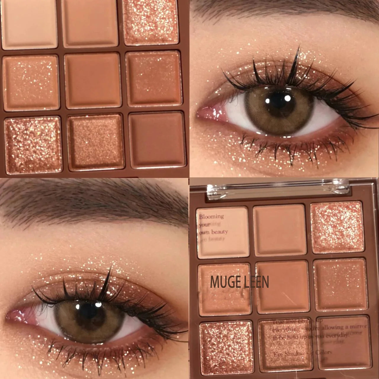 Nine-color chocolate eye shadow plate