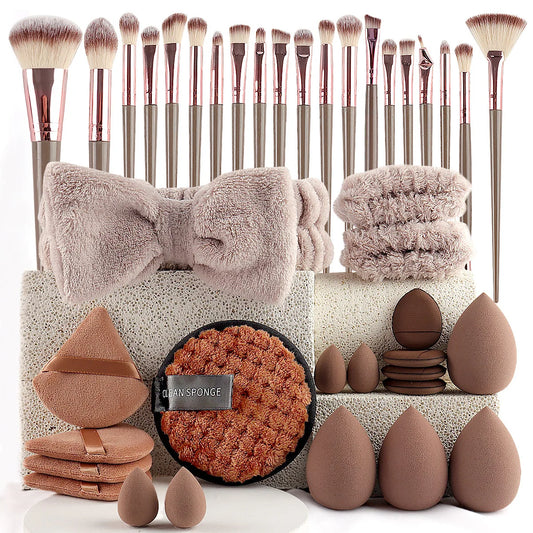 56-Piece Make up Brush Set (chocolate)