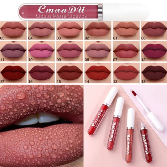 Sexy Long Lasting Velvet Matte Lip Gloss Liquid Lipstick Lip Makeup