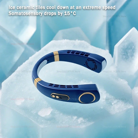 Bladeless Turbo Neck Fan Rechargeable Portable