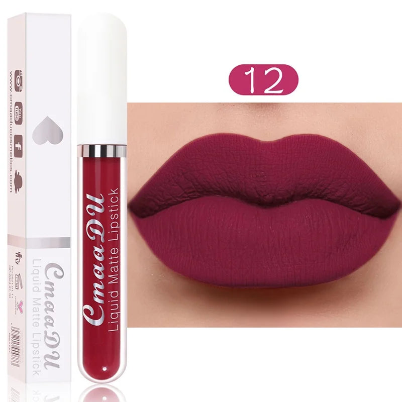 Sexy Long Lasting Velvet Matte Lip Gloss Liquid Lipstick Lip Makeup