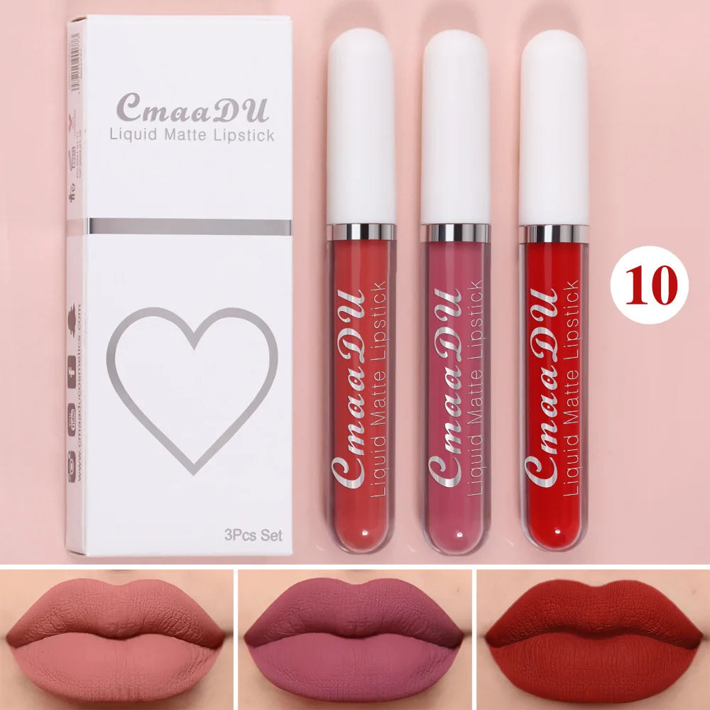 Sexy Long Lasting Velvet Matte Lip Gloss Liquid Lipstick Lip Makeup