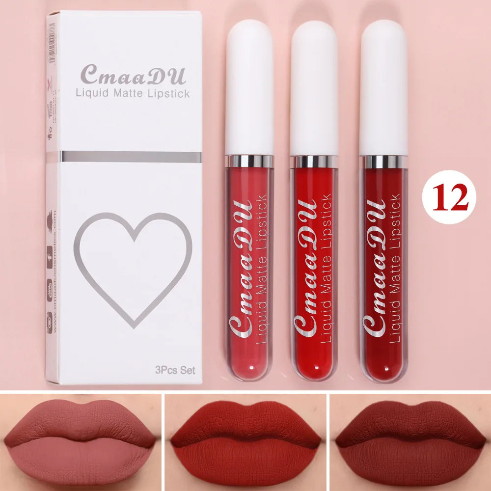 Sexy Long Lasting Velvet Matte Lip Gloss Liquid Lipstick Lip Makeup