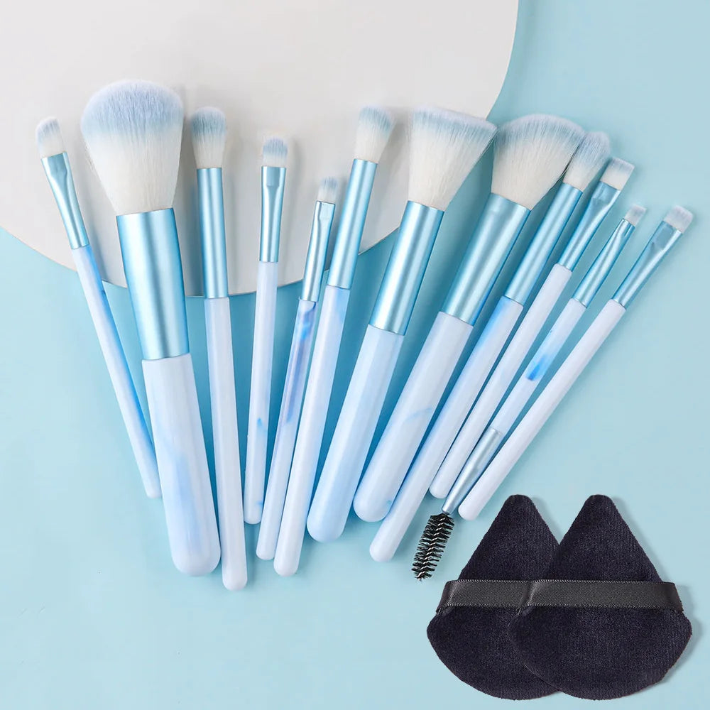 NEW 12PCS Makeup Brushes Set Soft Fluffy Eyeshadow Foundation Blush