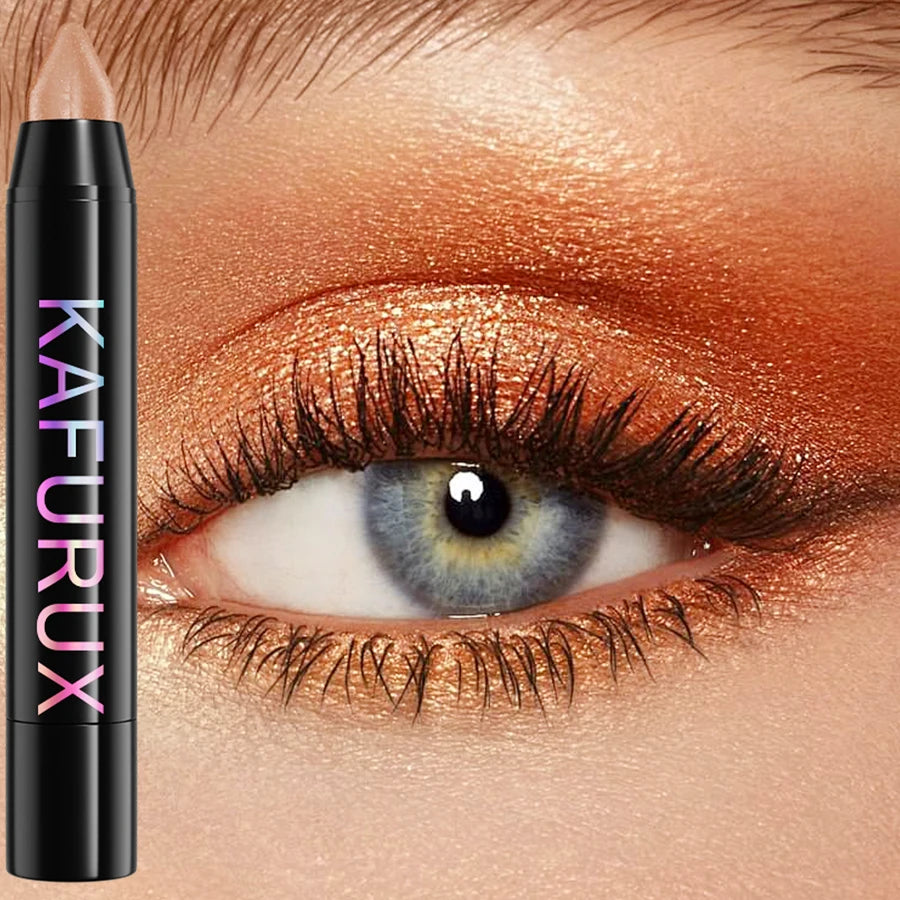 24 Colors Pearlescent Glitter Eyeshadow Eyeliner Pencil Waterproof Matte