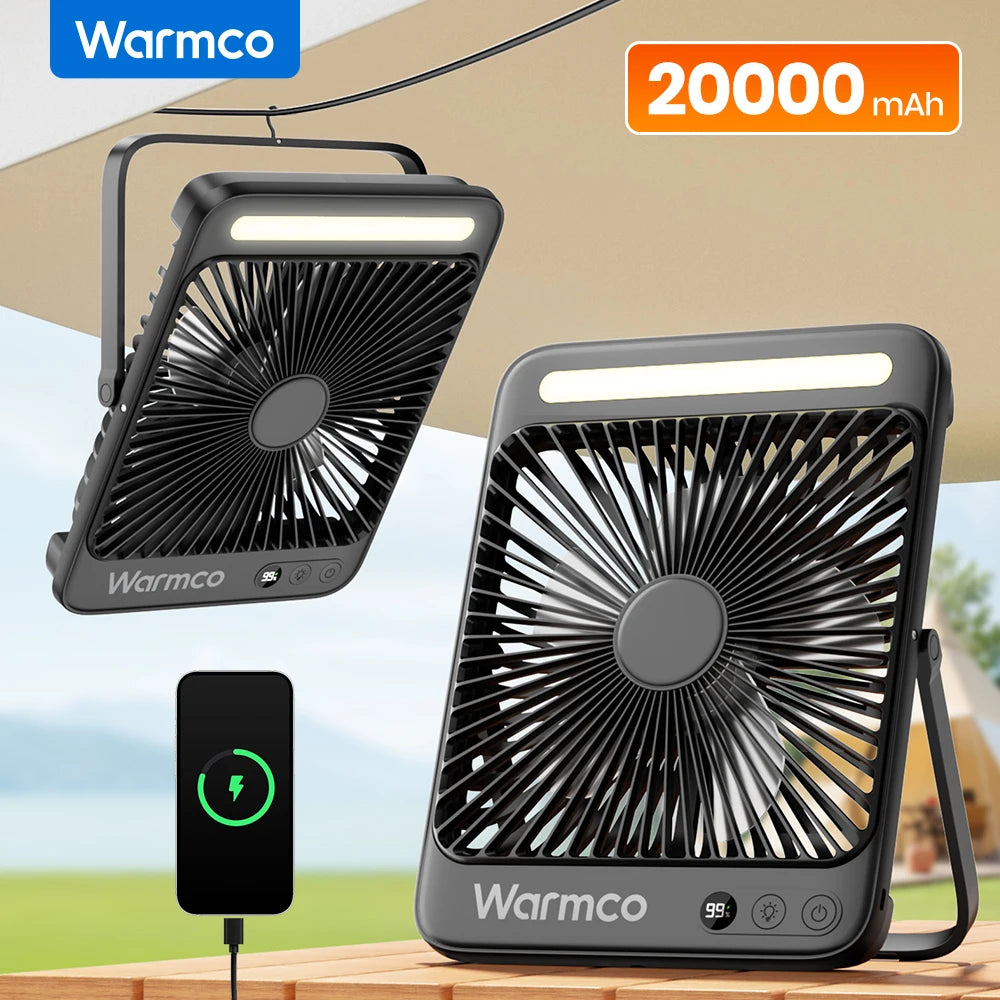 D4 Portable Desk Fan Rechargeable 20000mAh