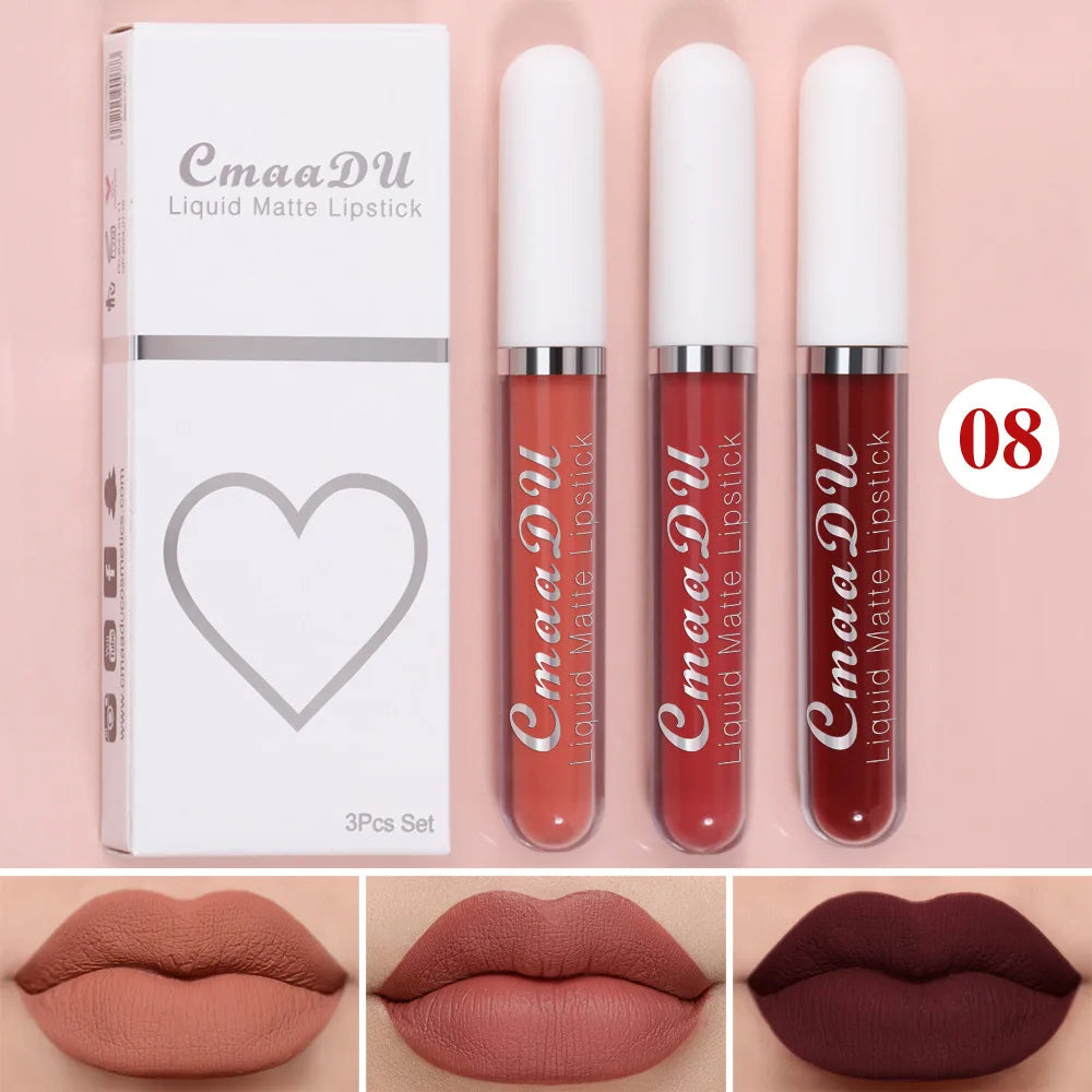 Sexy Long Lasting Velvet Matte Lip Gloss Liquid Lipstick Lip Makeup