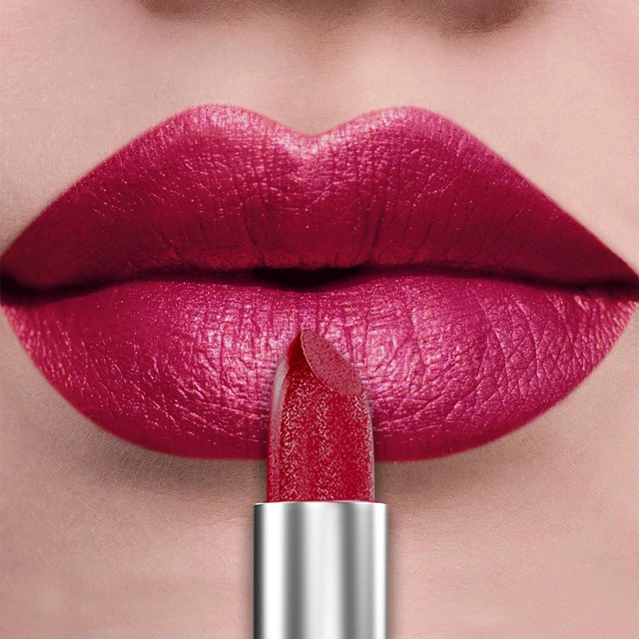 Glitter Shiny Metallic Lipstick Pearlescent Lip Tint, Matte Lip Makeup