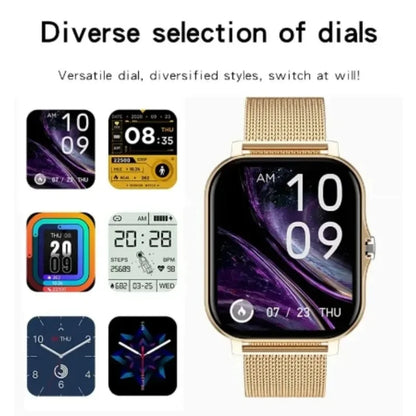 Smart watch for android phone.1.44 inch color screen full touch bluetooth call smart watch