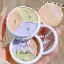 Makeup Three Color Concealer Spot Acne Print Repair Foundation Dark circles are not easy to stick powder