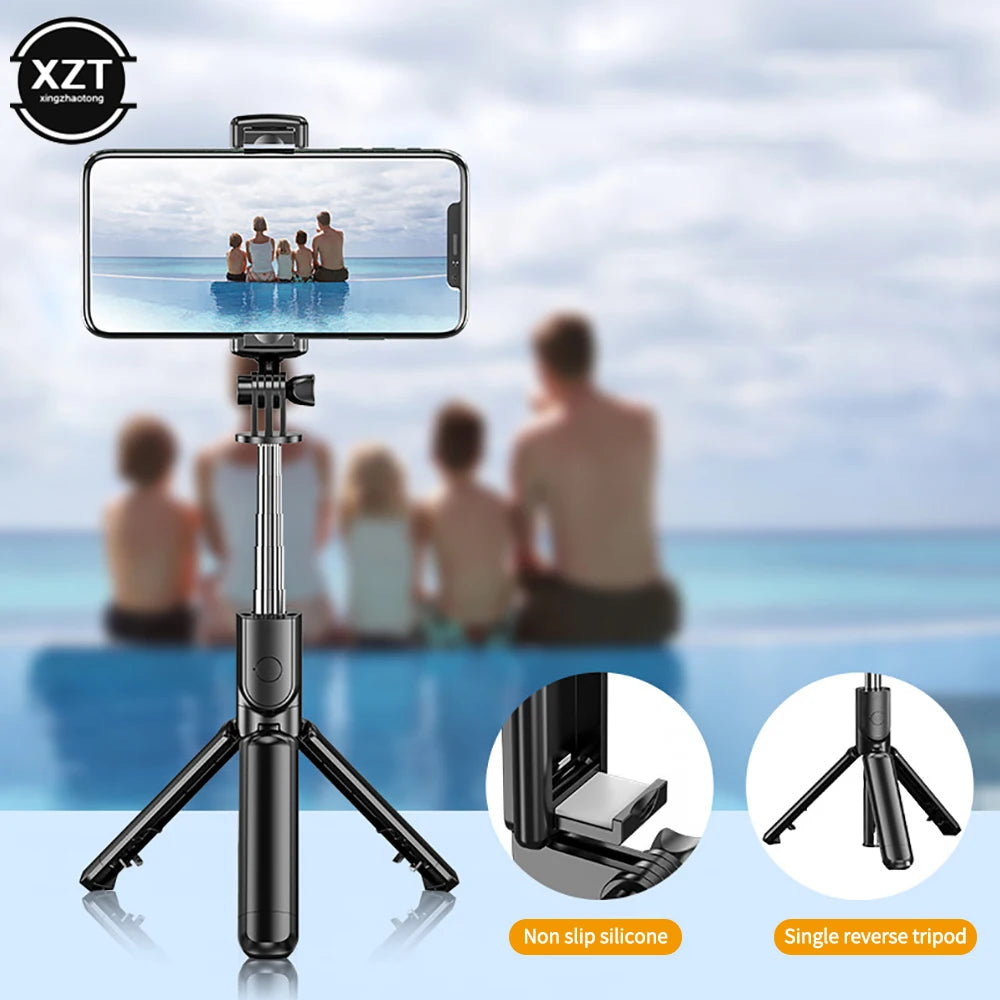 New Selfie Stick Bluetooth-compatible Wireless Remote Control