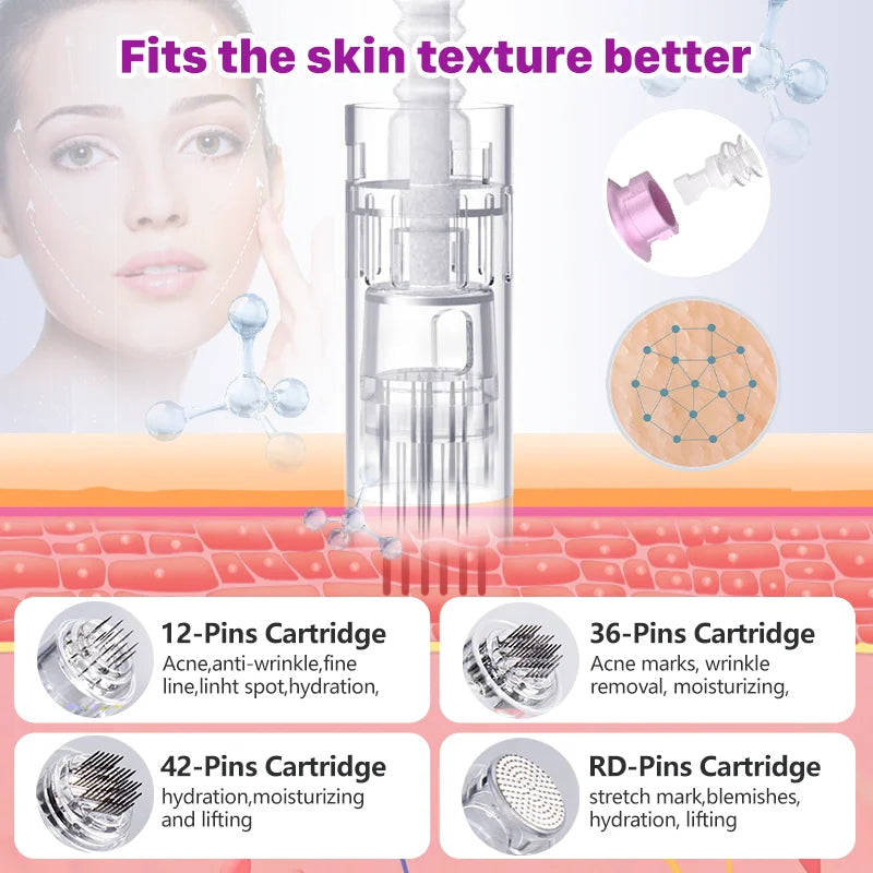 10 Pcs Needles Multi-function Facial Mesotherapy macro Skin