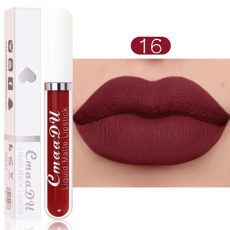 Sexy Long Lasting Velvet Matte Lip Gloss Liquid Lipstick Lip Makeup