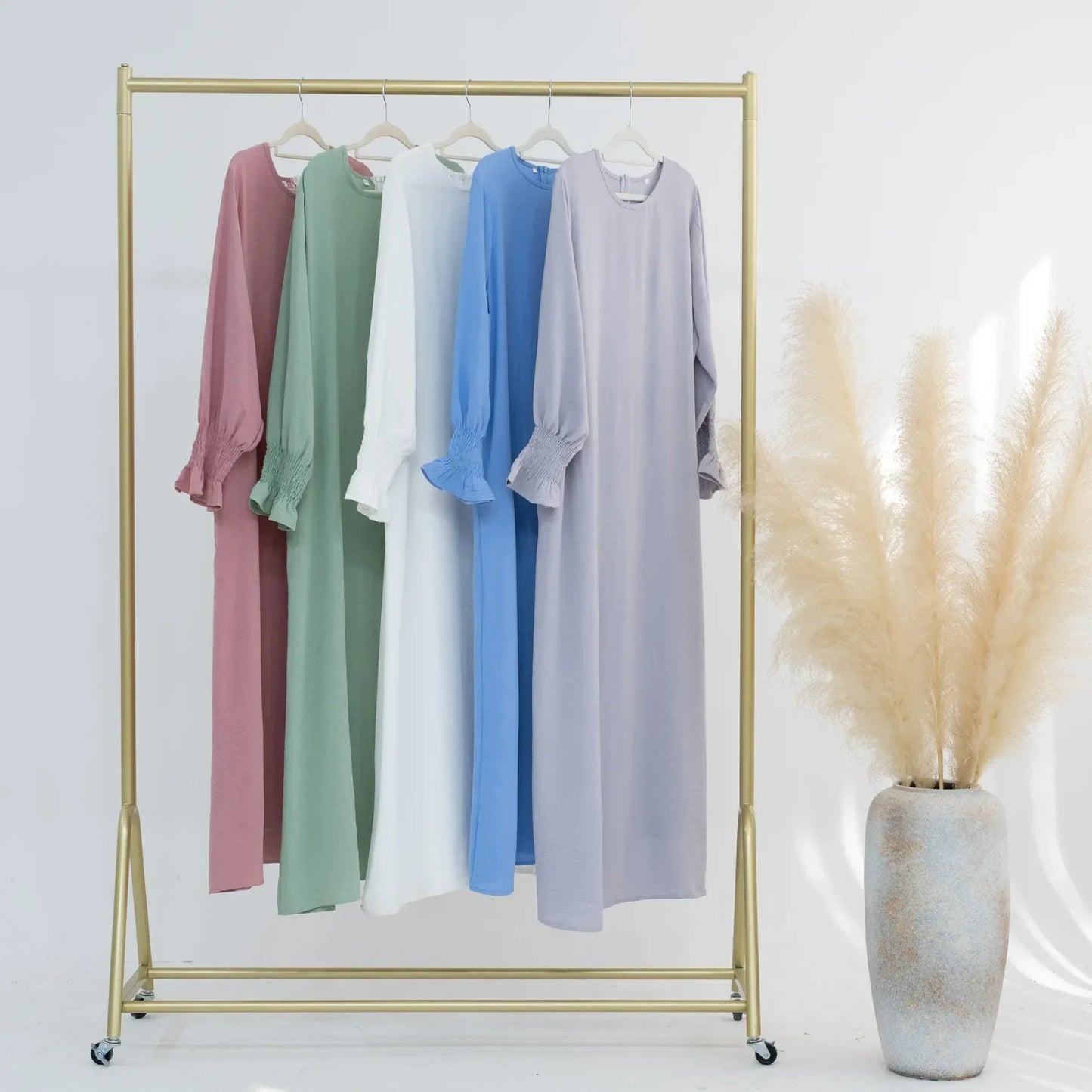 Muslim Abaya for Women Crepe Islamic Clothing Dresses