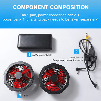 Fan vest Electric Cool Vest Cooling Fan