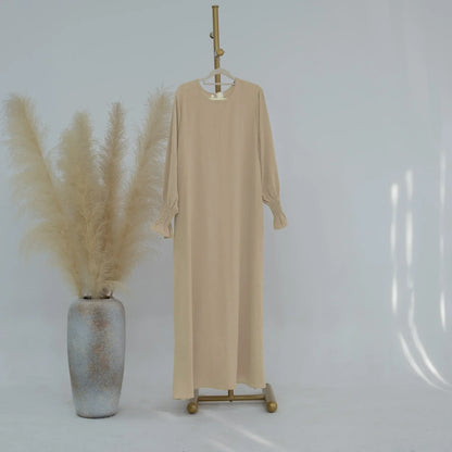 Muslim Abaya for Women Crepe Islamic Clothing Dresses