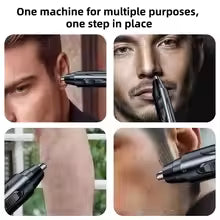 1 PCS Black Electric Nose Hair Trimmer Ear and Nose Hair Trimmer Professional Painless Nose Hair Trimmer For Men And Women