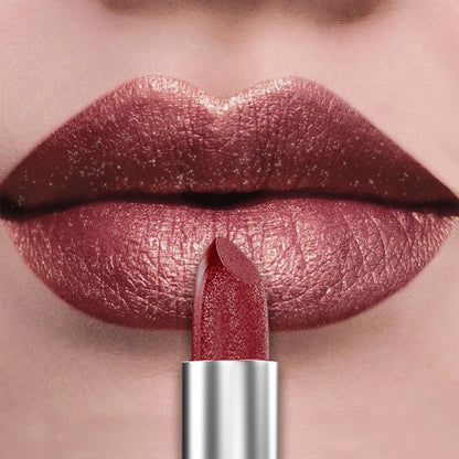 Glitter Shiny Metallic Lipstick Pearlescent Lip Tint, Matte Lip Makeup