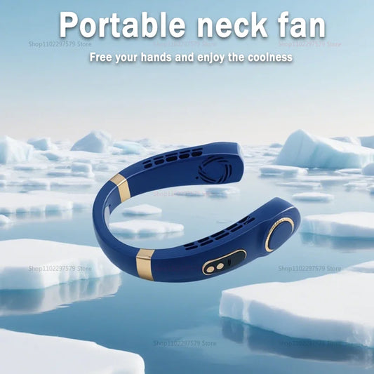 Bladeless Turbo Neck Fan Rechargeable Portable