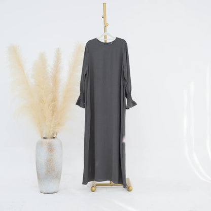 Muslim Abaya for Women Crepe Islamic Clothing Dresses