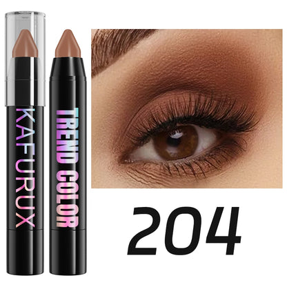 24 Colors Pearlescent Glitter Eyeshadow Eyeliner Pencil Waterproof Matte