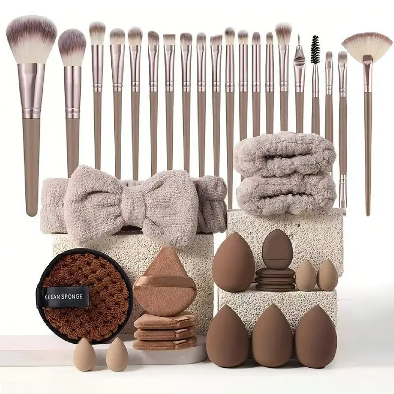 56-Piece Make up Brush Set (chocolate)