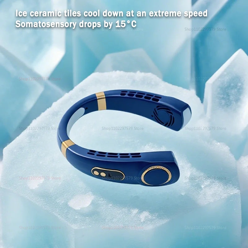 Bladeless Turbo Neck Fan Rechargeable Portable