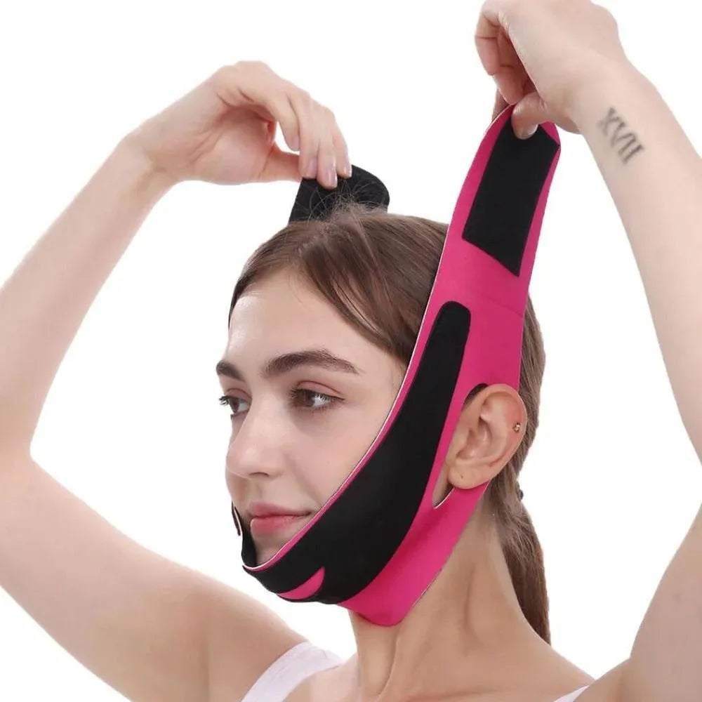 Elastic Face Slimming Bandage V Line Face Shaper Women Chin Cheek 2