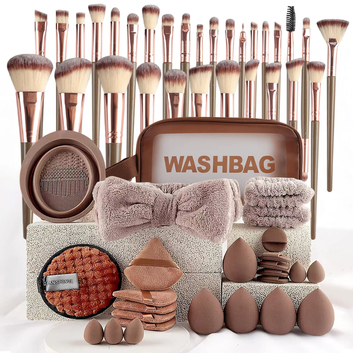 56-Piece Make up Brush Set (chocolate)