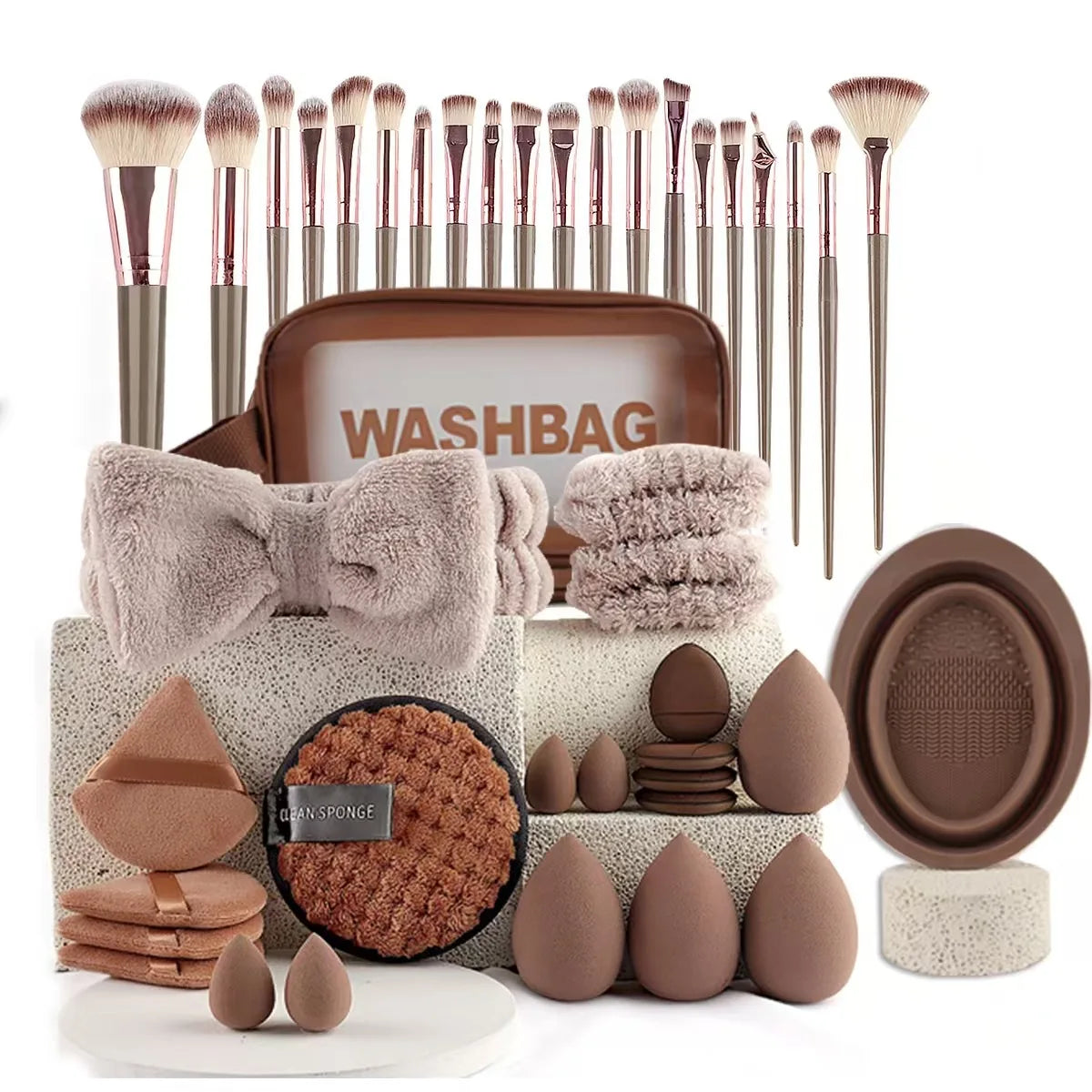56-Piece Make up Brush Set (chocolate)