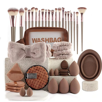 56-Piece Make up Brush Set (chocolate)