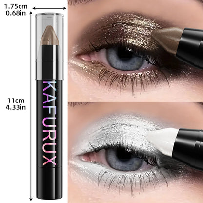 24 Colors Pearlescent Glitter Eyeshadow Eyeliner Pencil Waterproof Matte