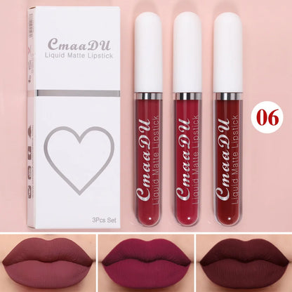 Sexy Long Lasting Velvet Matte Lip Gloss Liquid Lipstick Lip Makeup