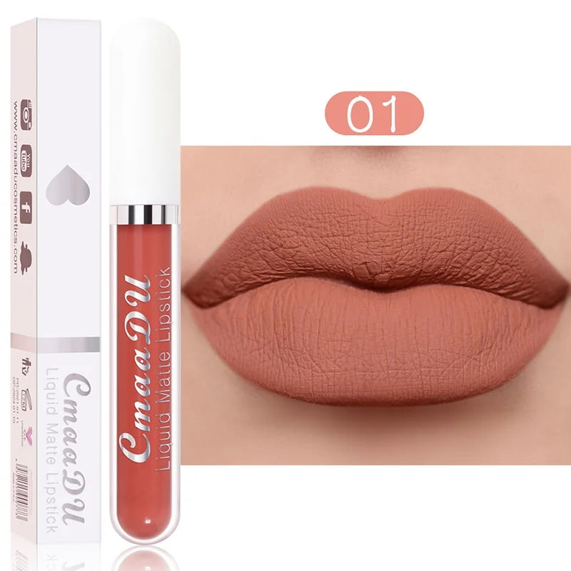 Sexy Long Lasting Velvet Matte Lip Gloss Liquid Lipstick Lip Makeup