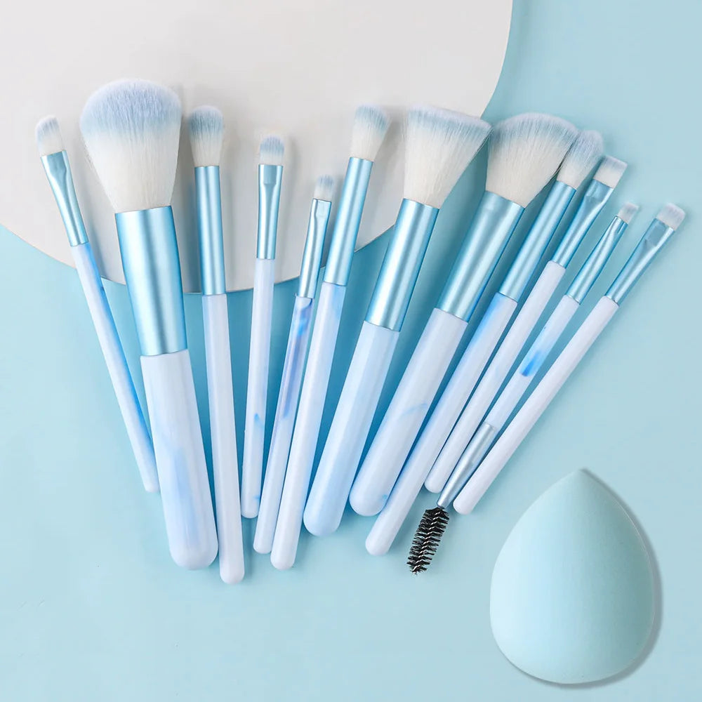 NEW 12PCS Makeup Brushes Set Soft Fluffy Eyeshadow Foundation Blush