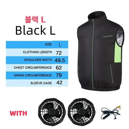 Fan vest Electric Cool Vest Cooling Fan