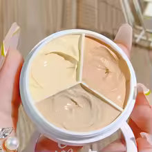Makeup Three Color Concealer Spot Acne Print Repair Foundation Dark circles are not easy to stick powder