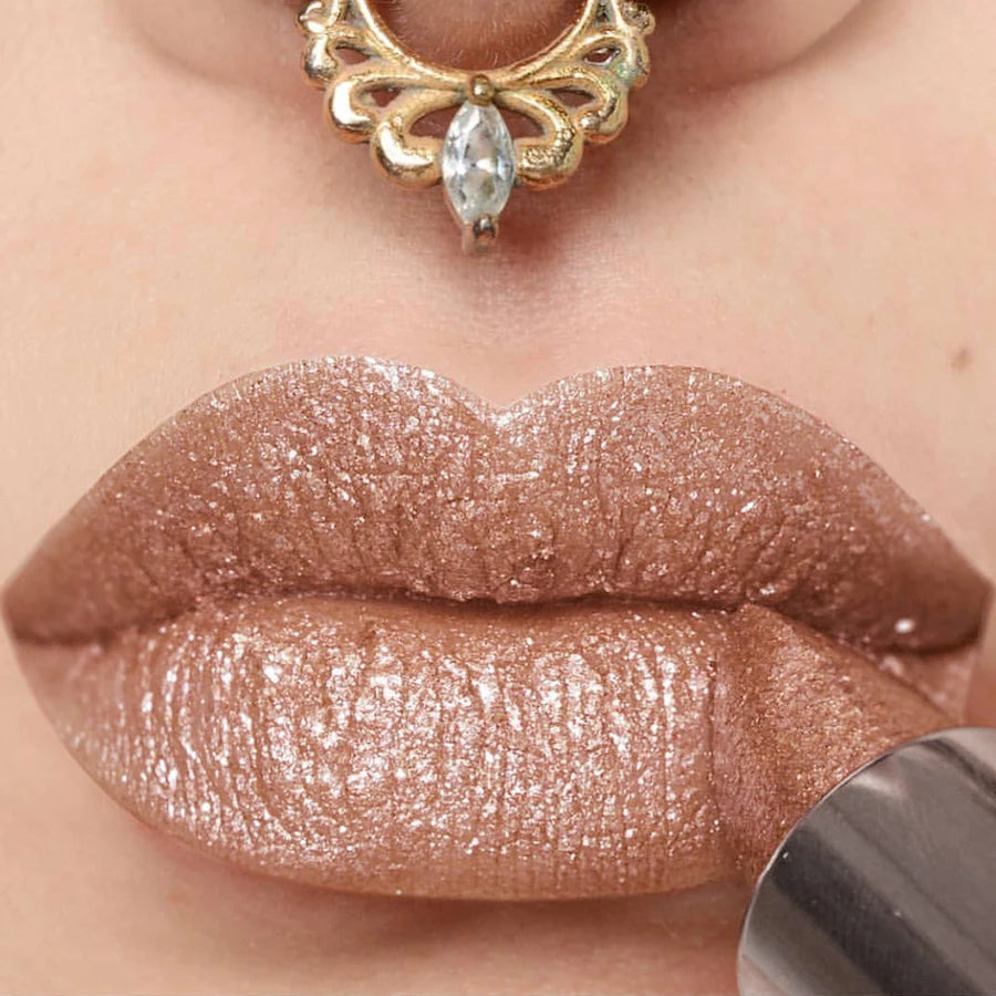Glitter Shiny Metallic Lipstick Pearlescent Lip Tint, Matte Lip Makeup