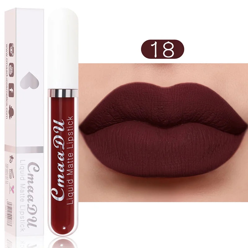 Sexy Long Lasting Velvet Matte Lip Gloss Liquid Lipstick Lip Makeup