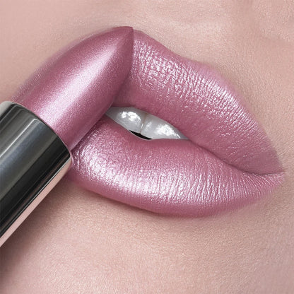 Glitter Shiny Metallic Lipstick Pearlescent Lip Tint, Matte Lip Makeup