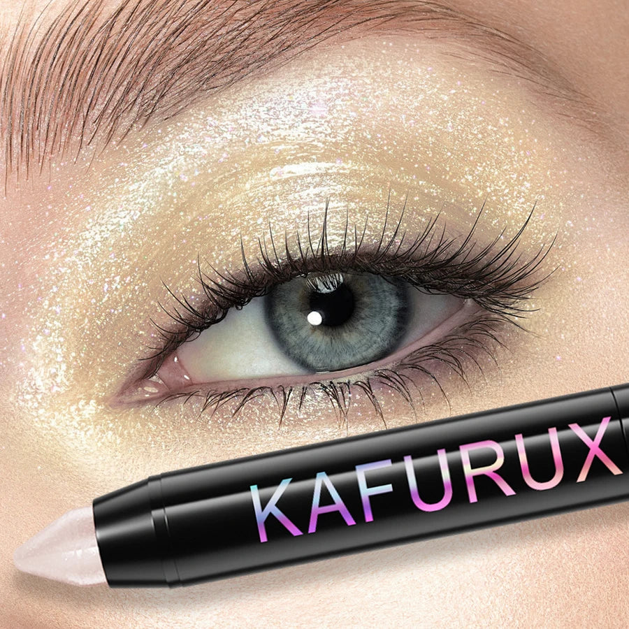 24 Colors Pearlescent Glitter Eyeshadow Eyeliner Pencil Waterproof Matte