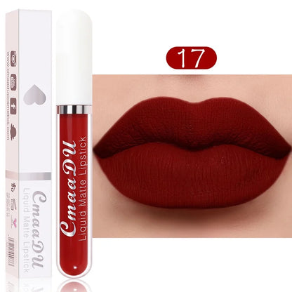 Sexy Long Lasting Velvet Matte Lip Gloss Liquid Lipstick Lip Makeup