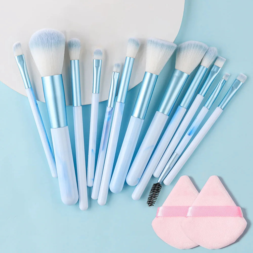 NEW 12PCS Makeup Brushes Set Soft Fluffy Eyeshadow Foundation Blush