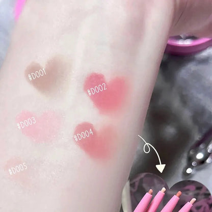 Nude Lip Liner with Lip Brush  Korean Style Lip Makeup