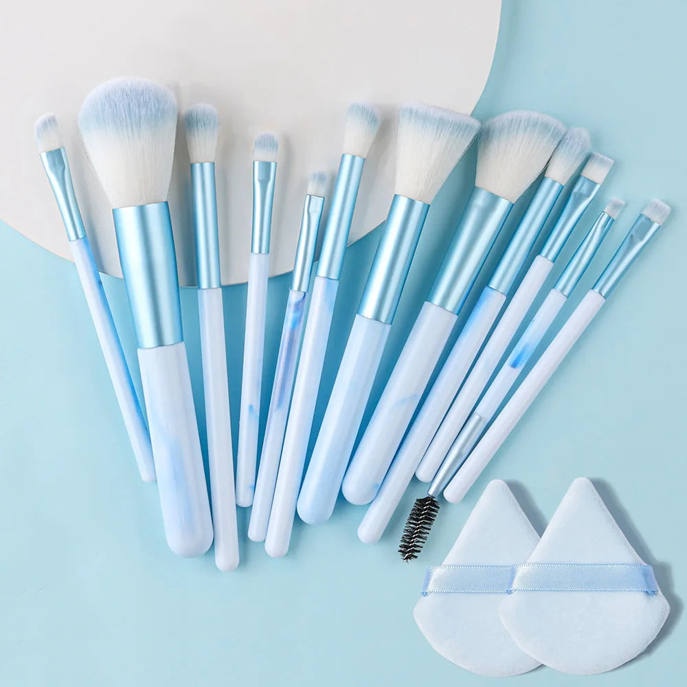 NEW 12PCS Makeup Brushes Set Soft Fluffy Eyeshadow Foundation Blush